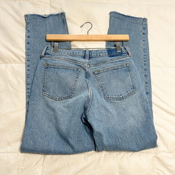 Abercrombie & Fitch 90s Mid Rise Straight Jeans Light Wash Size 26 Regular - Picture 8 of 11